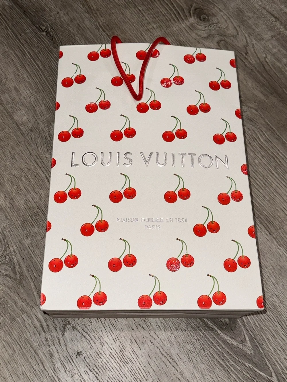 AUTHENTIC LOUIS VUITTON MAISON FONDEE EN 1854 CHERRY SHOPPING BAG LIMITED ED